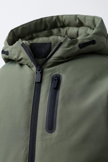 PARKA DÉPERLANTE - Kaki de Zara - Image 4