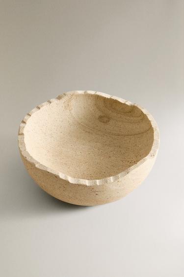 SAND-COLOURED STONE BOWL - Beige by Zara - Image 1