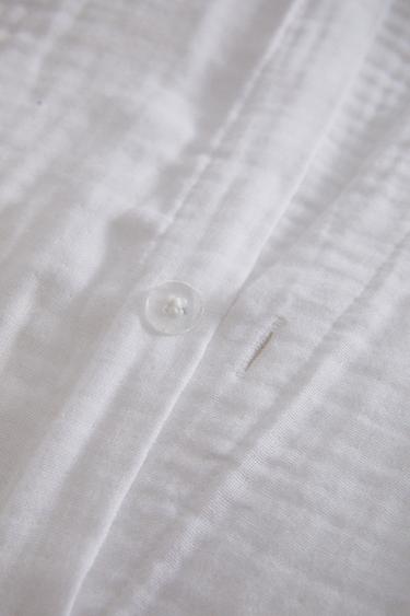 MUSLIN DUVET COVER - White by Zara