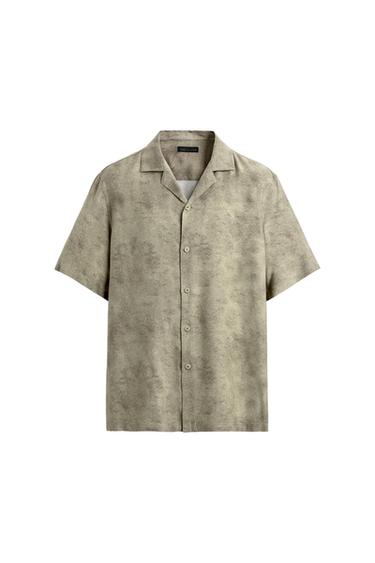 RELAXED FIT SATIN EFFECT SHIRT