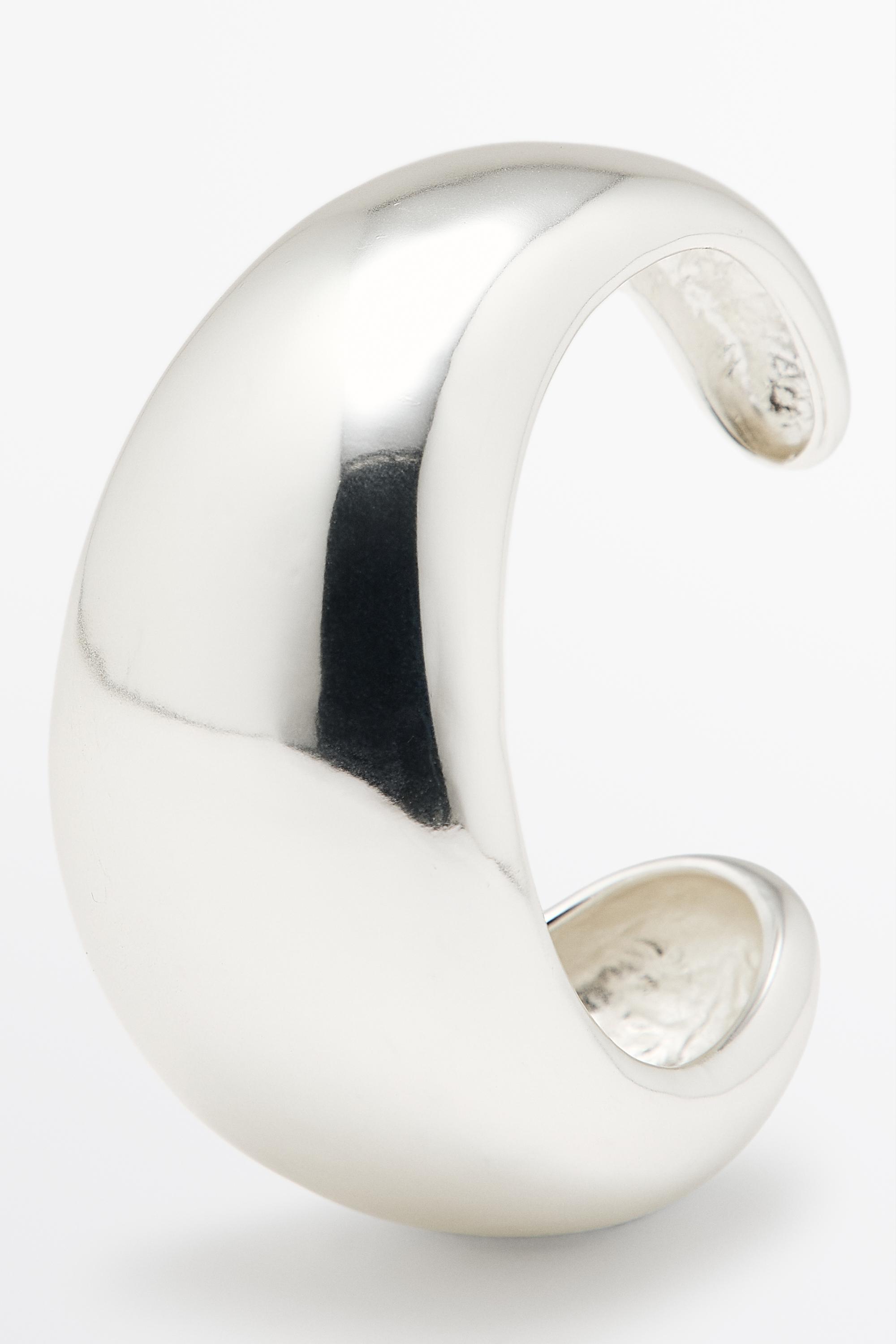 Rounded Volume Bracelet — Silver