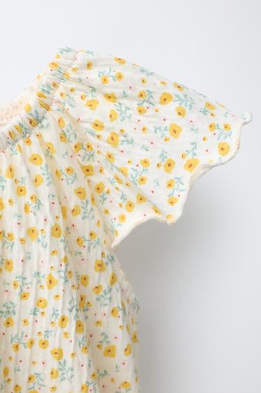 FLORAL BODYSUIT - Yellow by Zara - Image 2