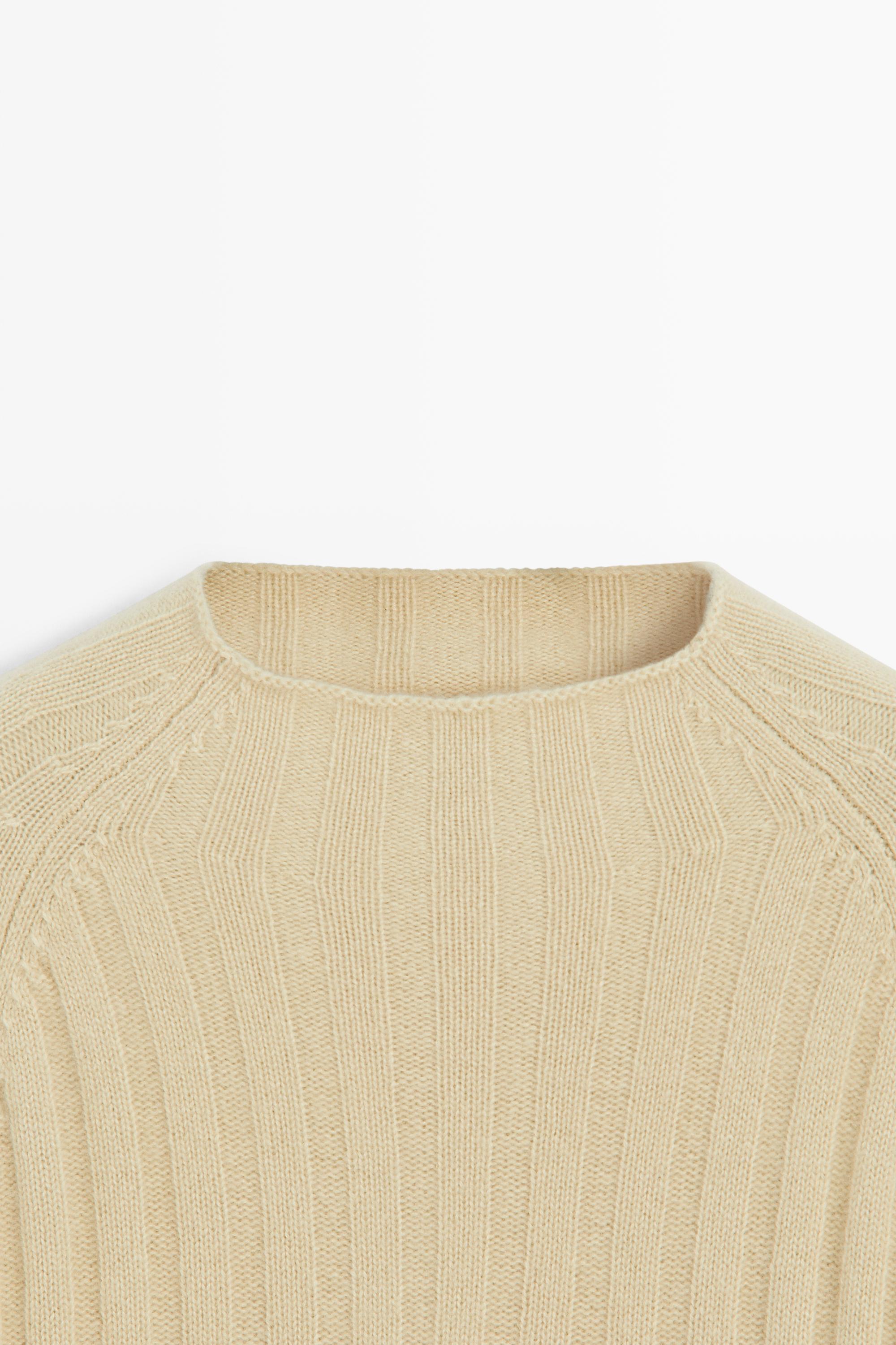 Pull col montant 100 % cachemire