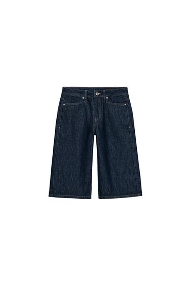 BERMUDA DENIM TIRO MEDIO ZW COLLECTION - Azul de Zara