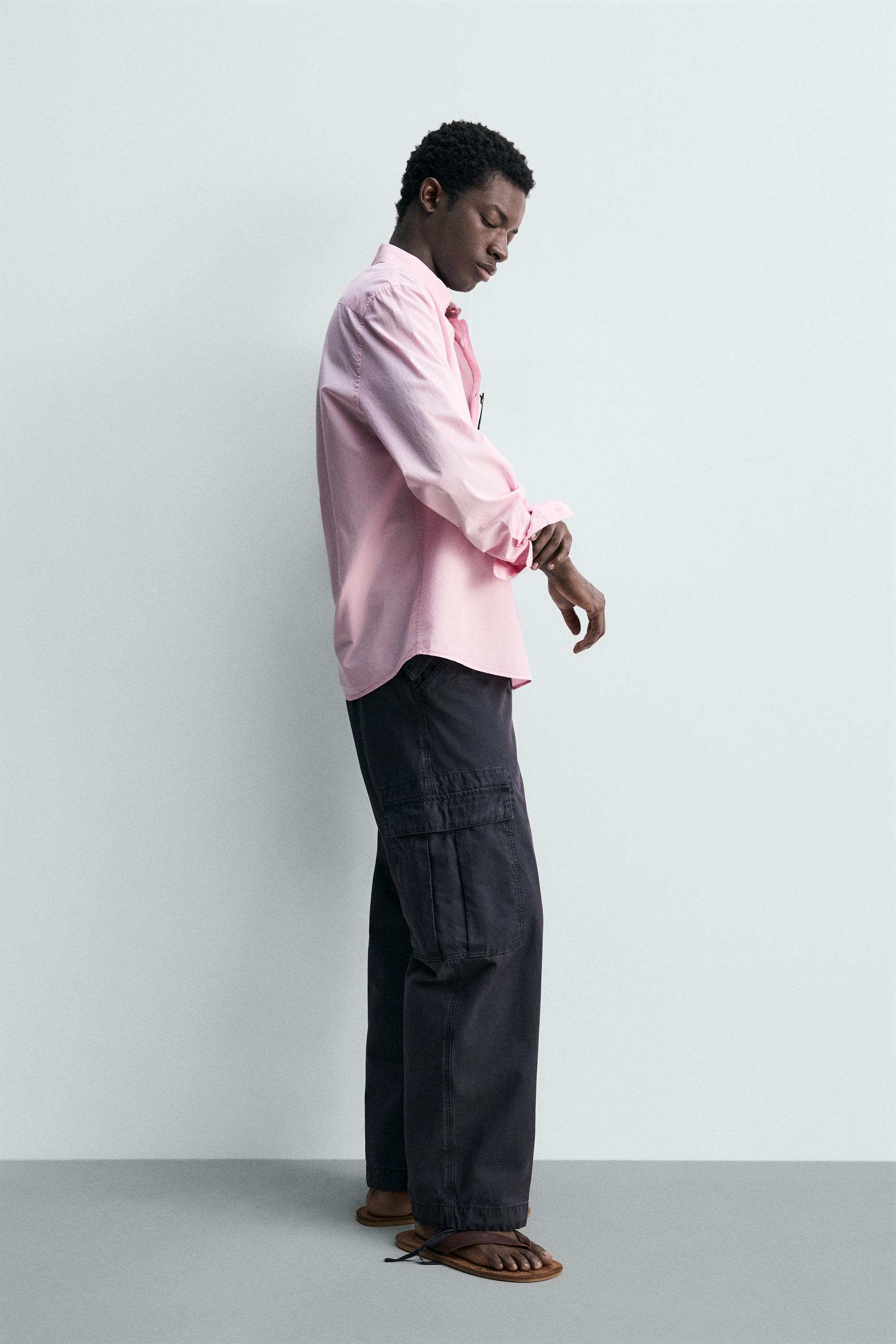 REGULAR FIT COTTON TWILL SHIRT