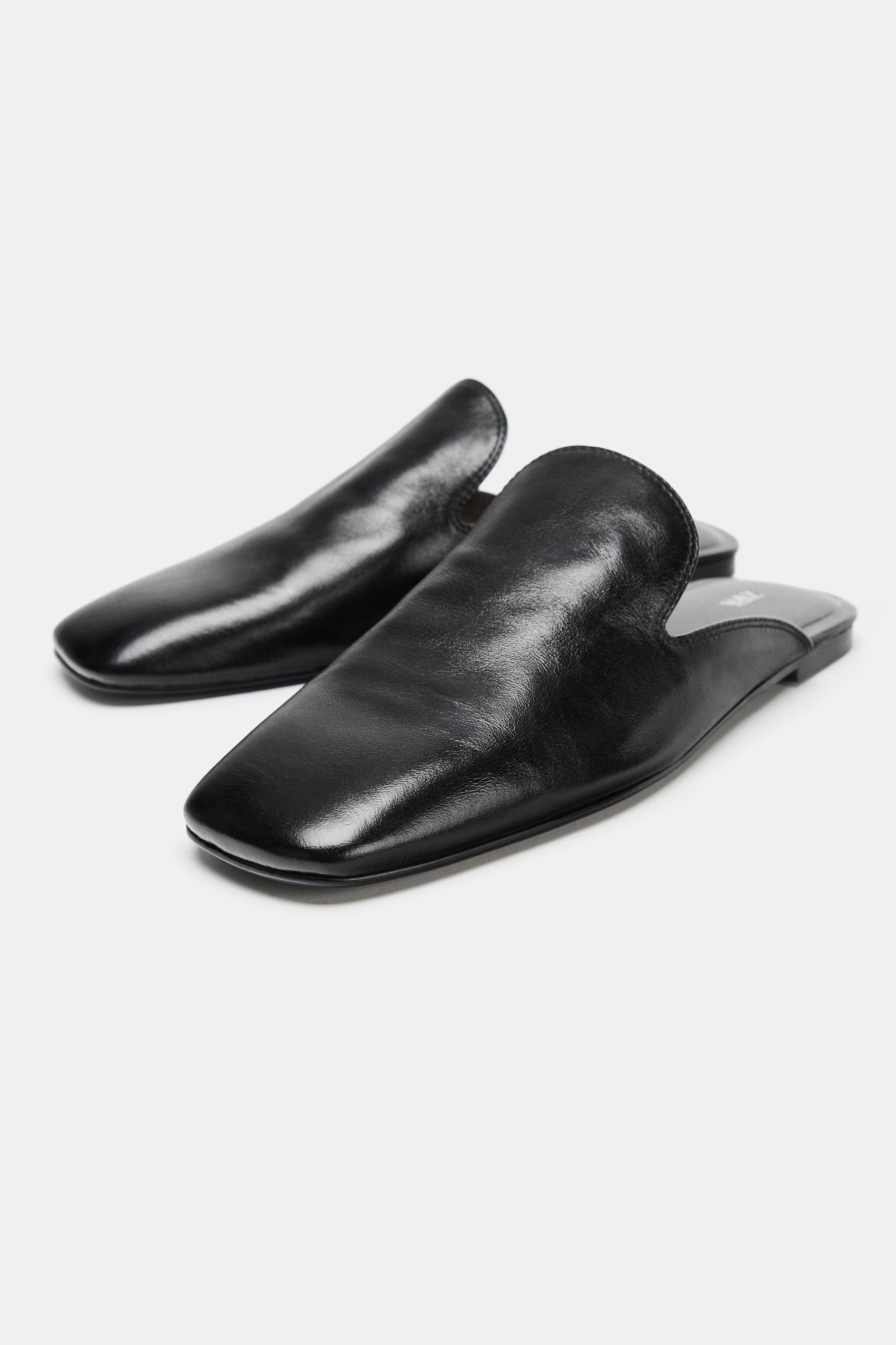 MOCASSINS MULES EN CUIR