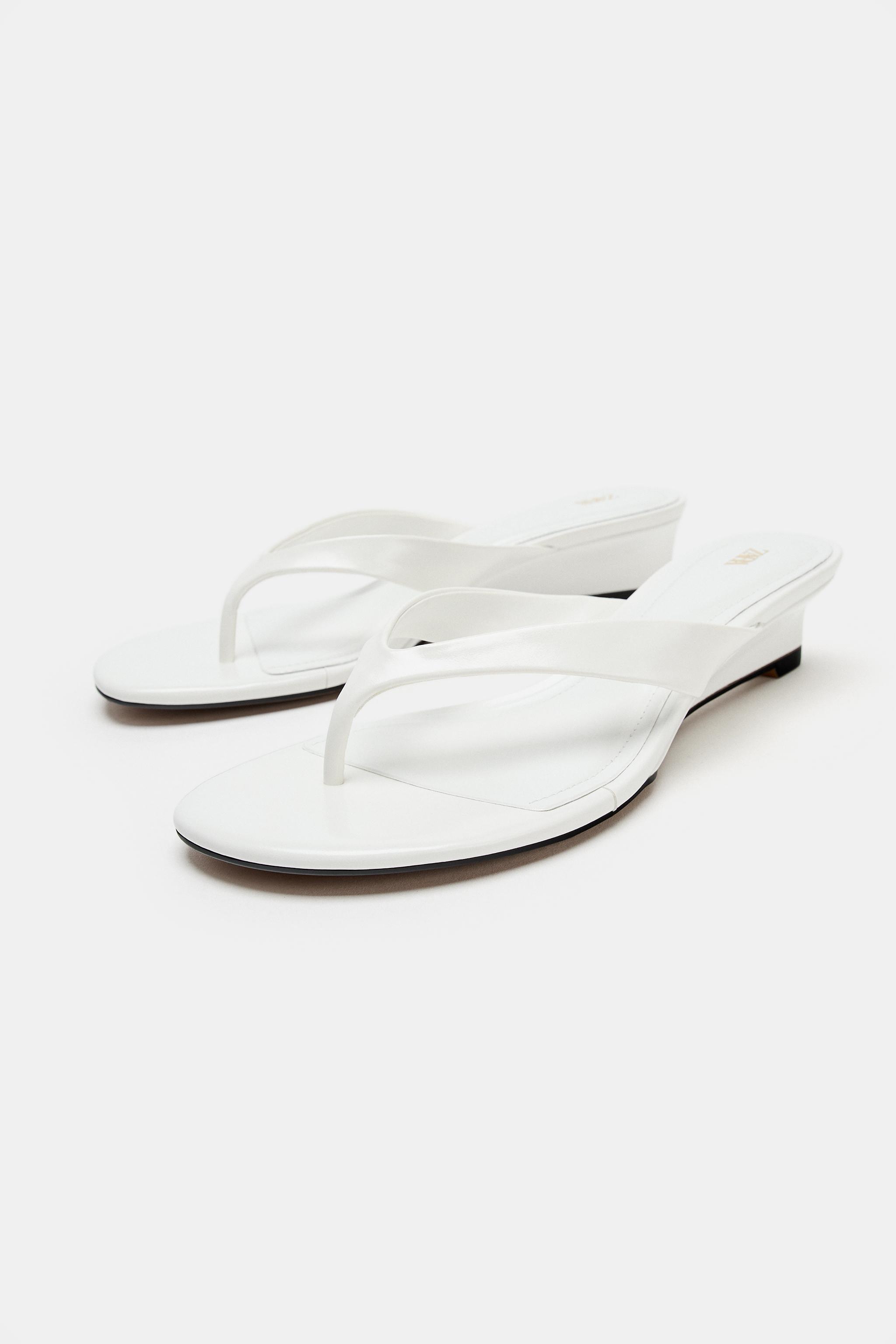 Женские сандалии Zara MINI WEDGE SANDALS — фото 4