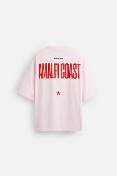 CONTRAST PRINTED T-SHIRT - Pink by Zara - Image 7