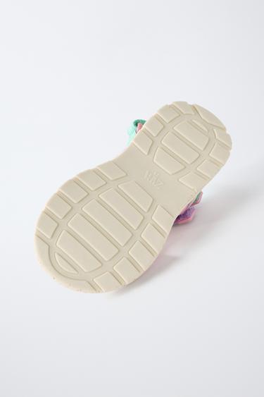 SANDALES TECHNIQUES MULTICOLORES - Rose de Zara - Image 7