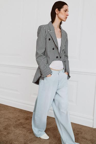 BLAZER ASIMÉTRICA ZW COLLECTION - Negro / Blanco de Zara