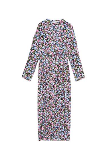PRINTED DRESS WITH BELT