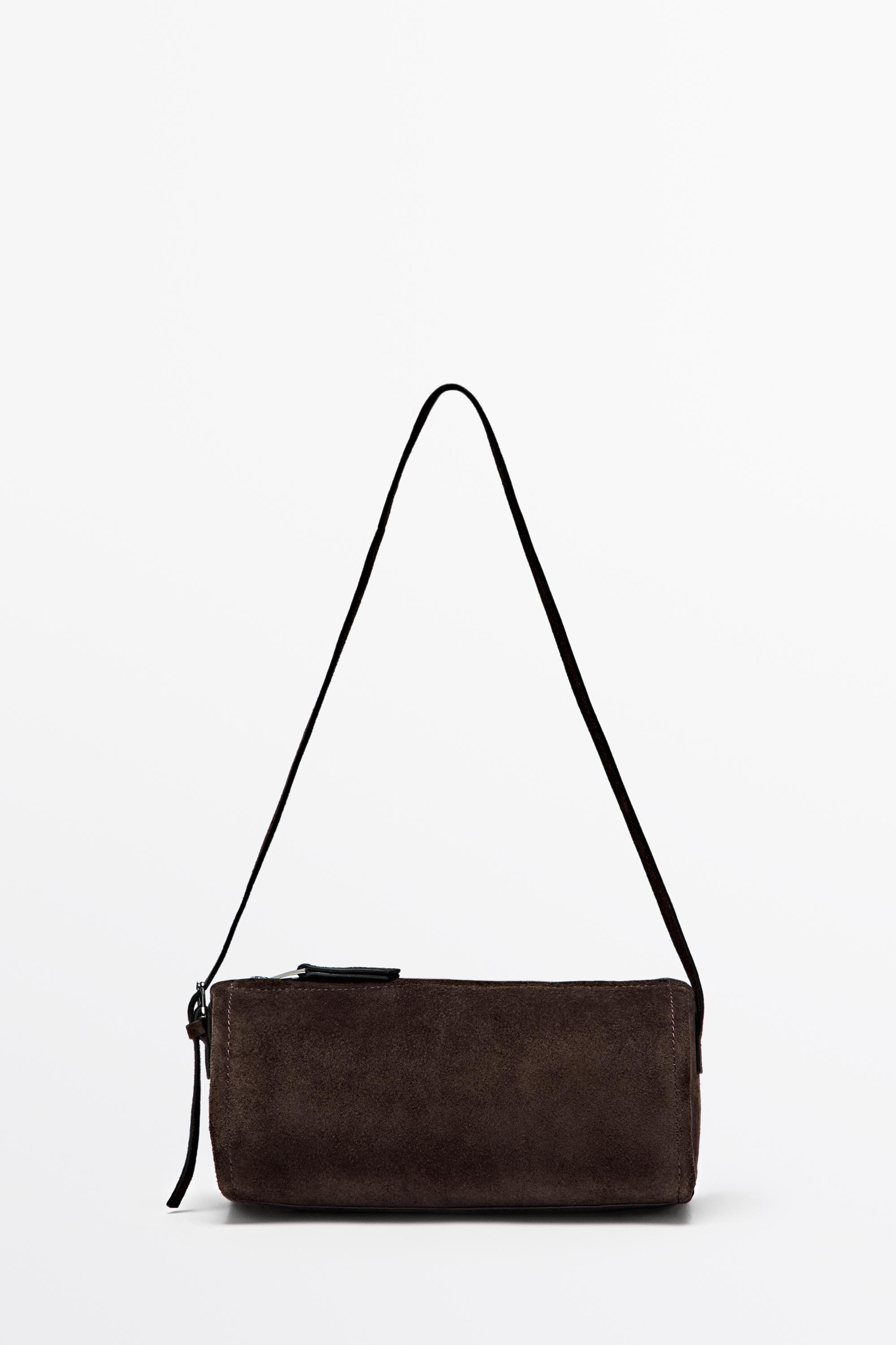 Sac à bandoulière en croûte de cuir