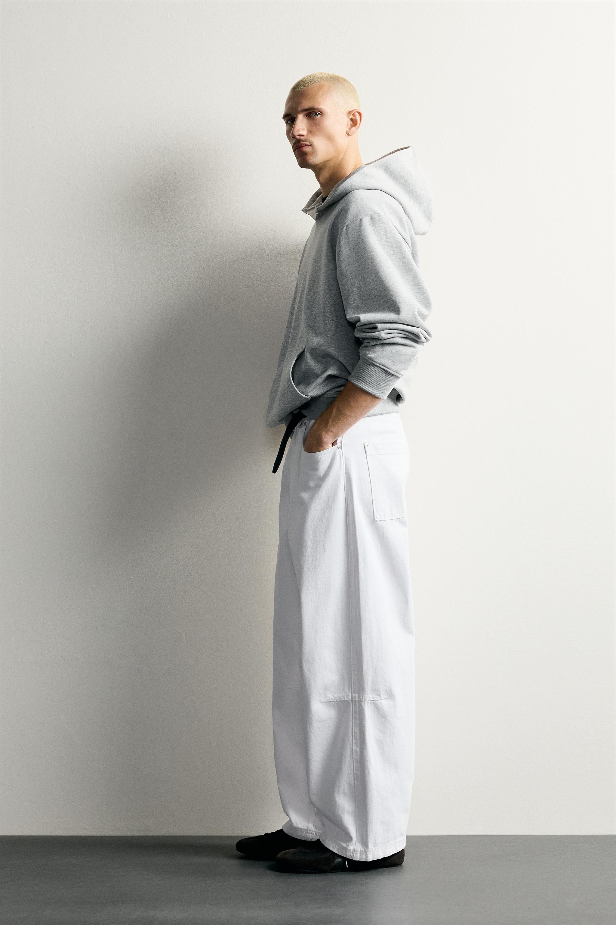 Zara BARREL FIT PANTOLON görsel 4