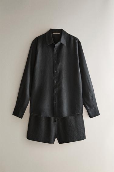 LINEN SHORTS - Mid-grey by Zara - Image 4