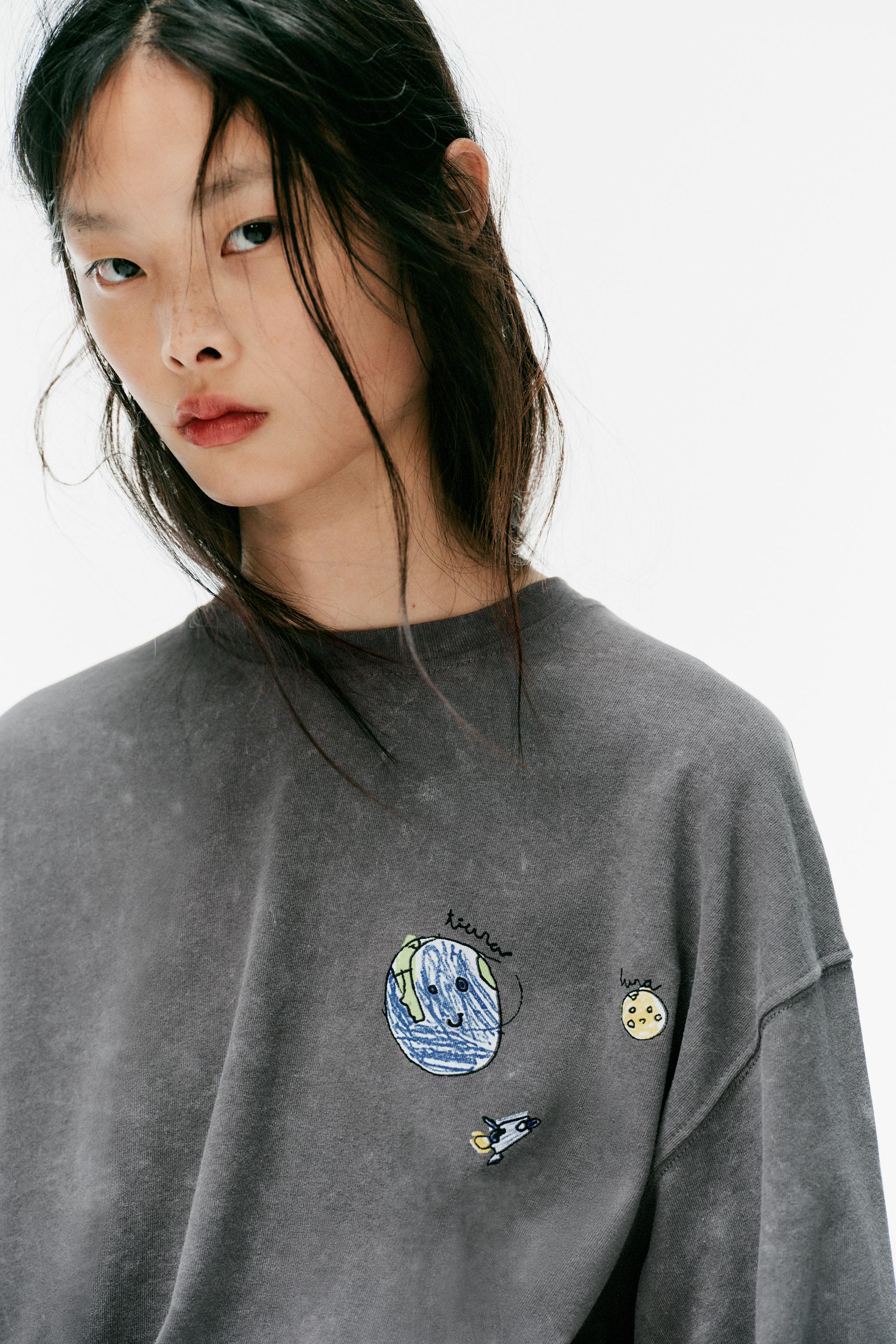 WASHED PLANET GRAPHIC T-SHIRT