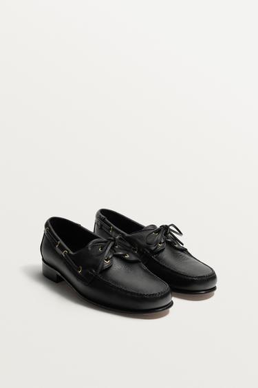 ZAPATO NÁUTICO CASTELLANO 1920 ® X ZARA MAN - Negro de Zara