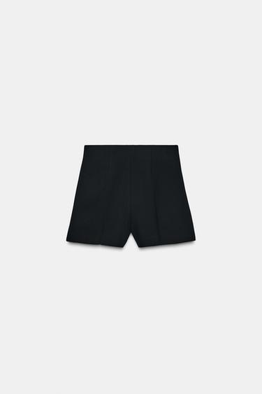HIGH-WAIST SHORTS ZW COLLECTION - Black by Zara