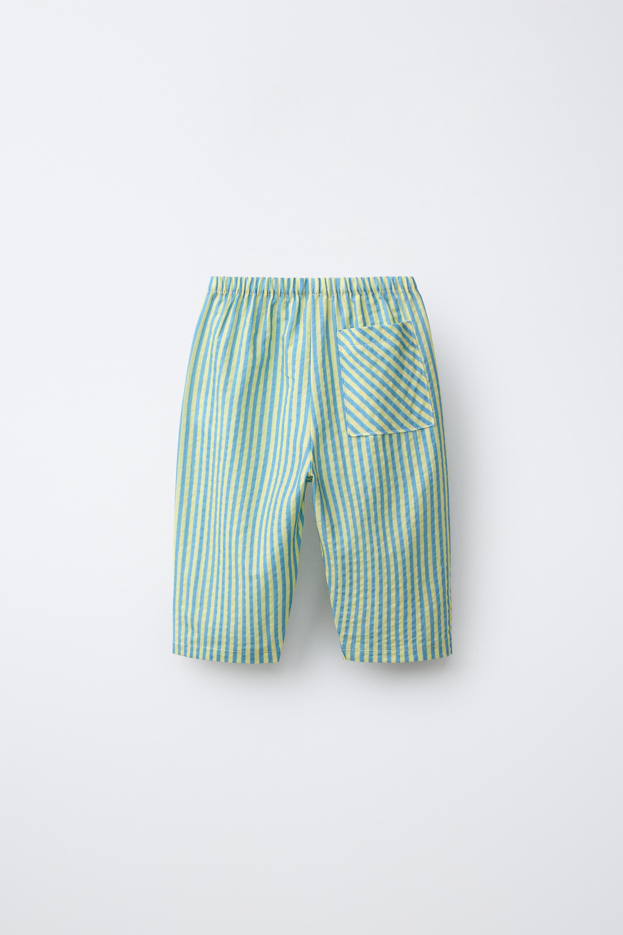 STRIPED BAGGY PANTS