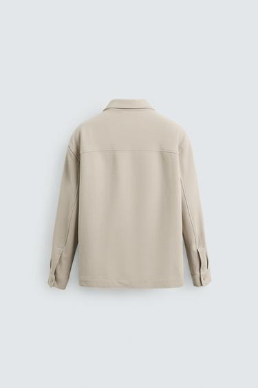 SURCHEMISE STRUCTURÉE CONFORT - Beige de Zara - Image 8