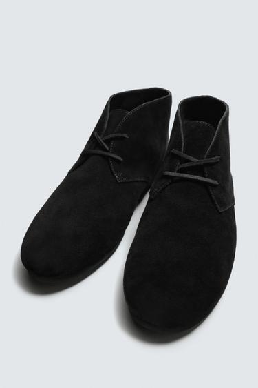 BOTTES EN CUIR À SEMELLES VIBRAM® AARON LEVINE X ZARA - Noir de Zara - Image 4