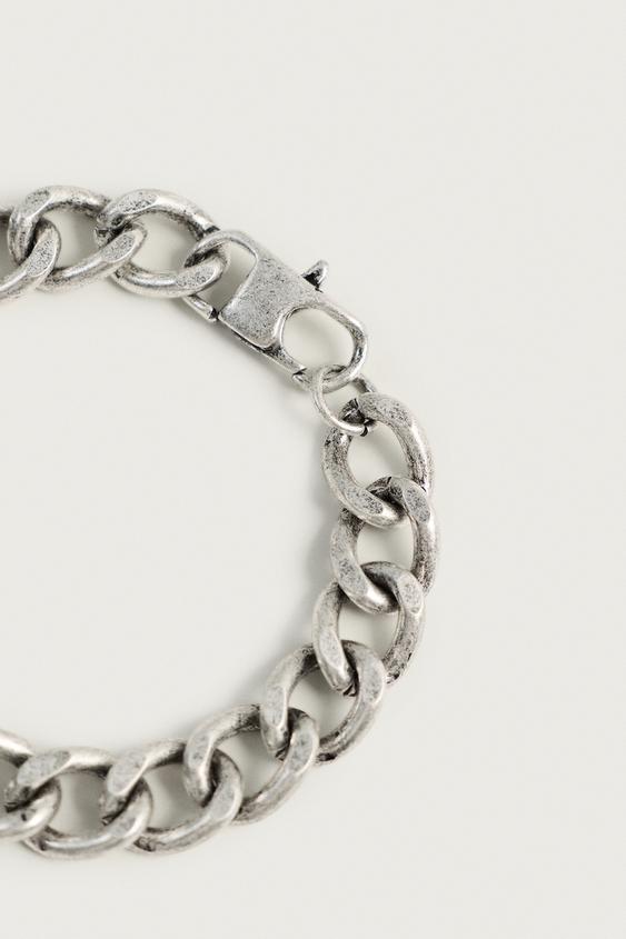 CHUNKY METAL LINK BRACELET - Silver by Zara - Image 3