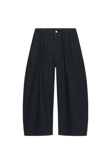 WIDE-LEG JEANS WITH DARTS SOSHIOTSUKI X ZARA - Blue by Zara