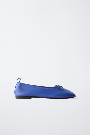 Zara BASIC BALLET FLATS - Blue
