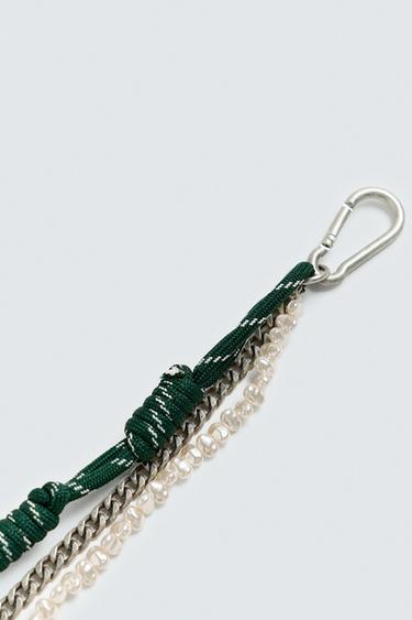 CHAIN WITH CORD DETAIL - Silver by Zara - Image 3