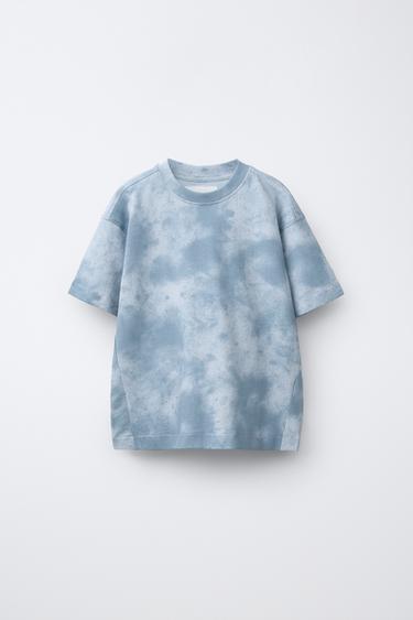 CAMISETA TIE DYE SPORTY - Azul / Blanco de Zara