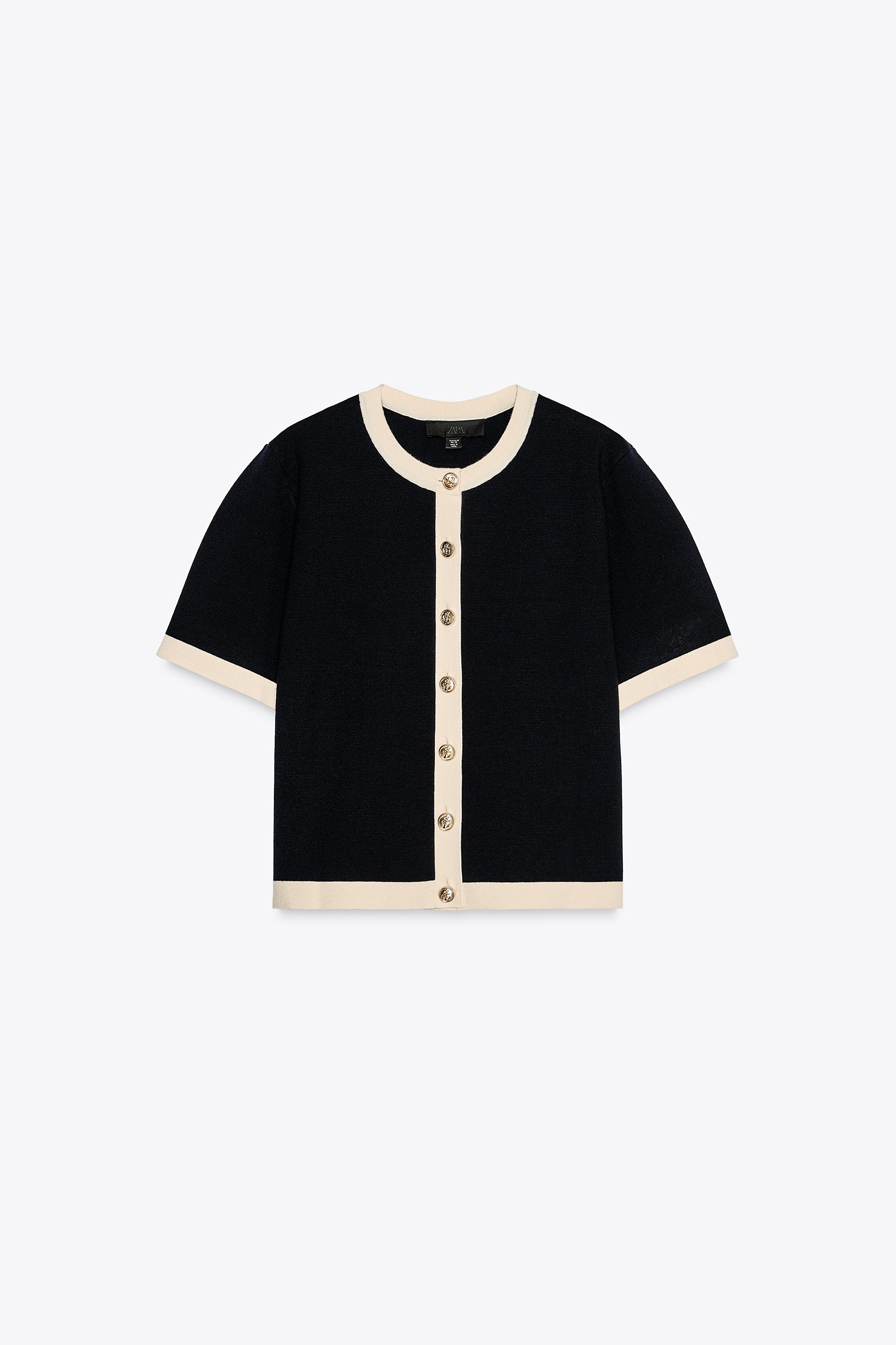 ZARA ショートスリーブニットカーディガン ニットショートスリーブカーディガン - エクリュ | ZARA Japan