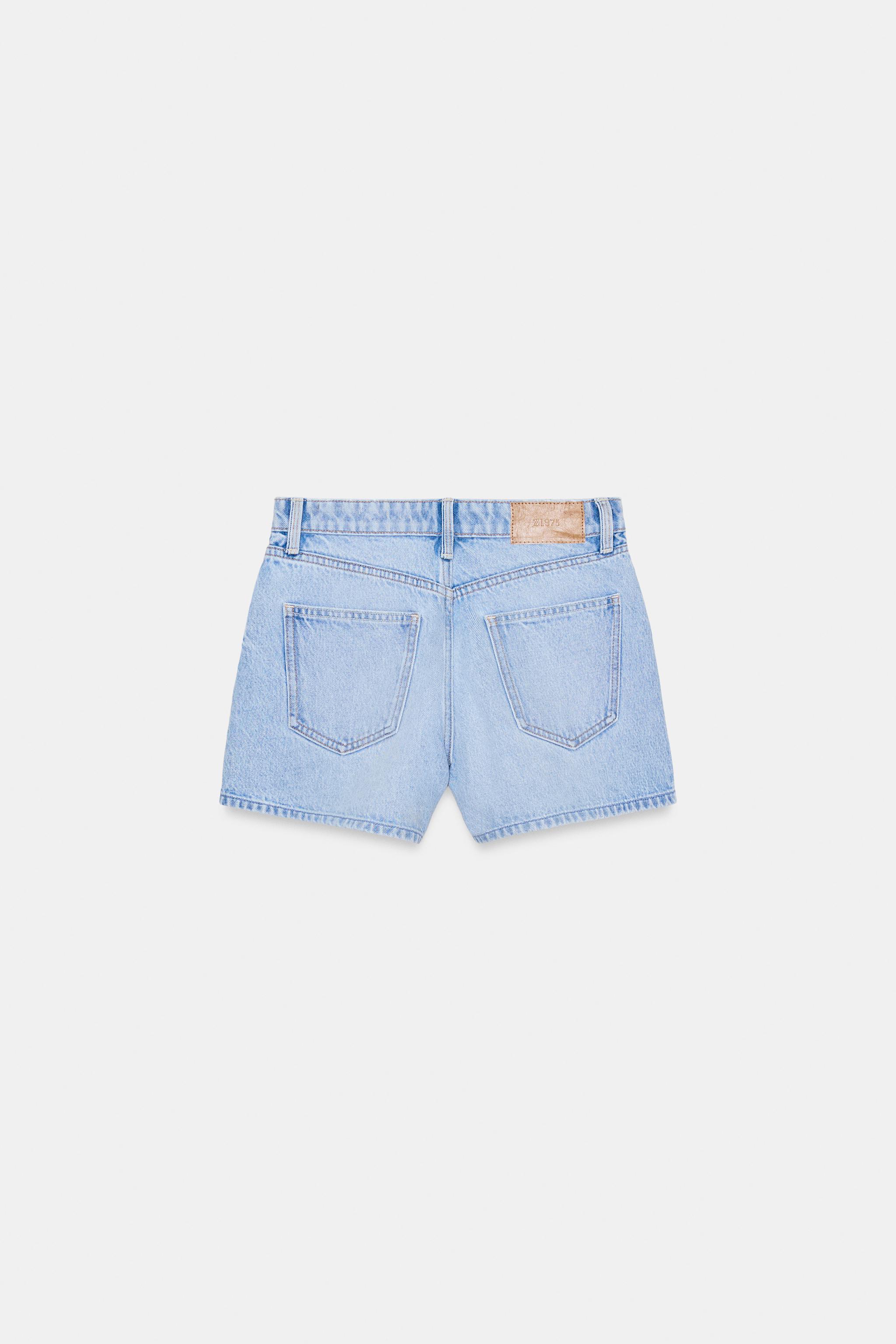 Zara Z1975 ORTA BEL MOM FIT ŞORT görsel 7