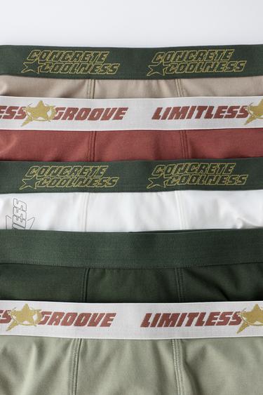 6-14 ANS/ LOT DE CINQ BOXERS LOGO - Multicolore de Zara - Image 1