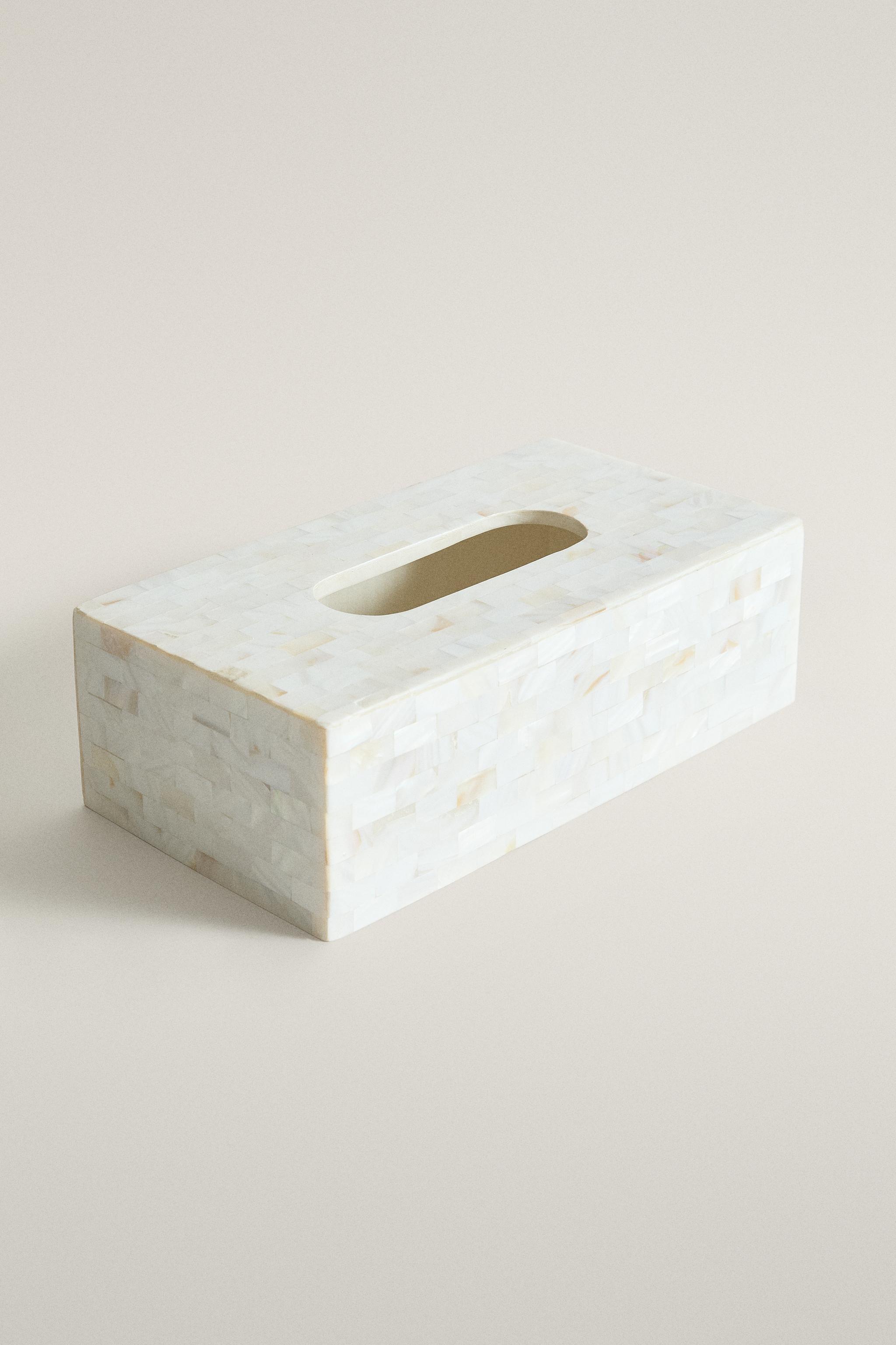 MOTHER-OF-PEARL TISSUE BOX