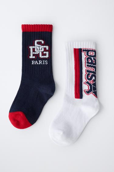 LOT DE DEUX CHAUSSETTES MONTANTES PSG ® - Bleu de Zara - Image 3