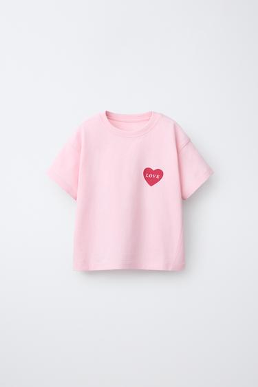 PRINTED T-SHIRT - Light pink by Zara