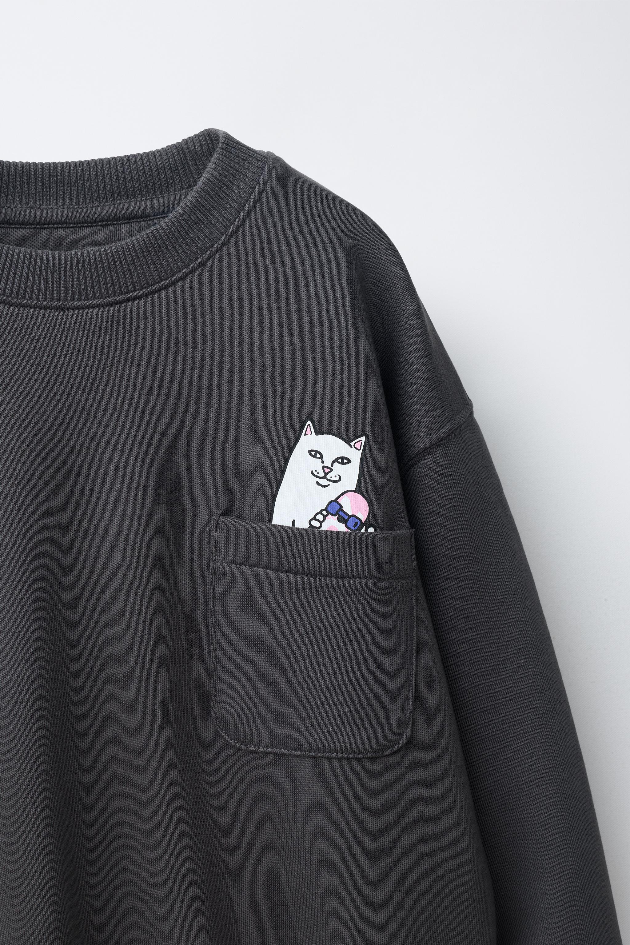 RIPNDIP © X ZARA KIDS LOGO SWEATSHIRT — фото 3