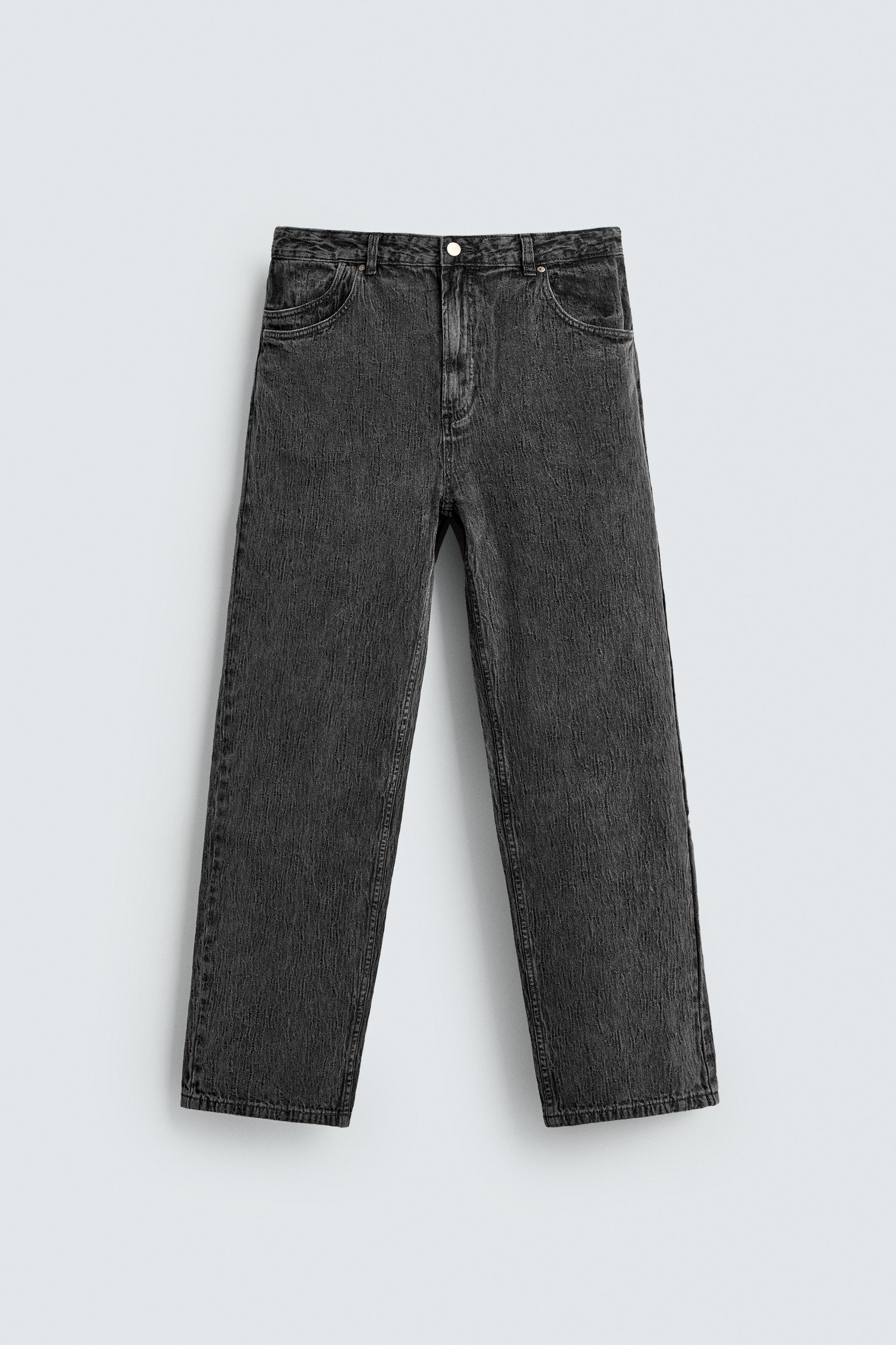 ストレートフィットジャカードパンツ - ダークグレー | ZARA Japan / 日本