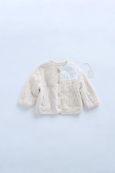 Zara ZARA TIMELESS - PATCHWORK JACKET - Ecru - Image 0
