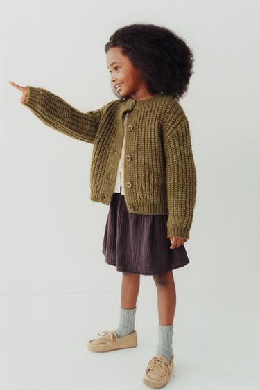 FALDA BERMUDA TEXTURA LAZO - Granate oscuro de Zara