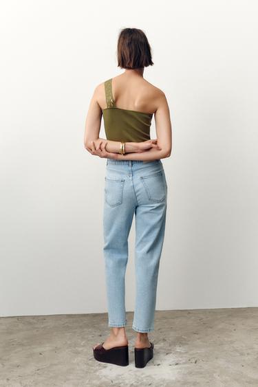 Z.01 MOM FIT COMFORT HIGH-WAIST JEANS - Light blue by Zara - Image 3