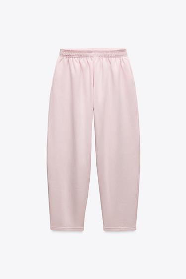 PANTALÓN FELPA CARROT - Rosa pastel de Zara