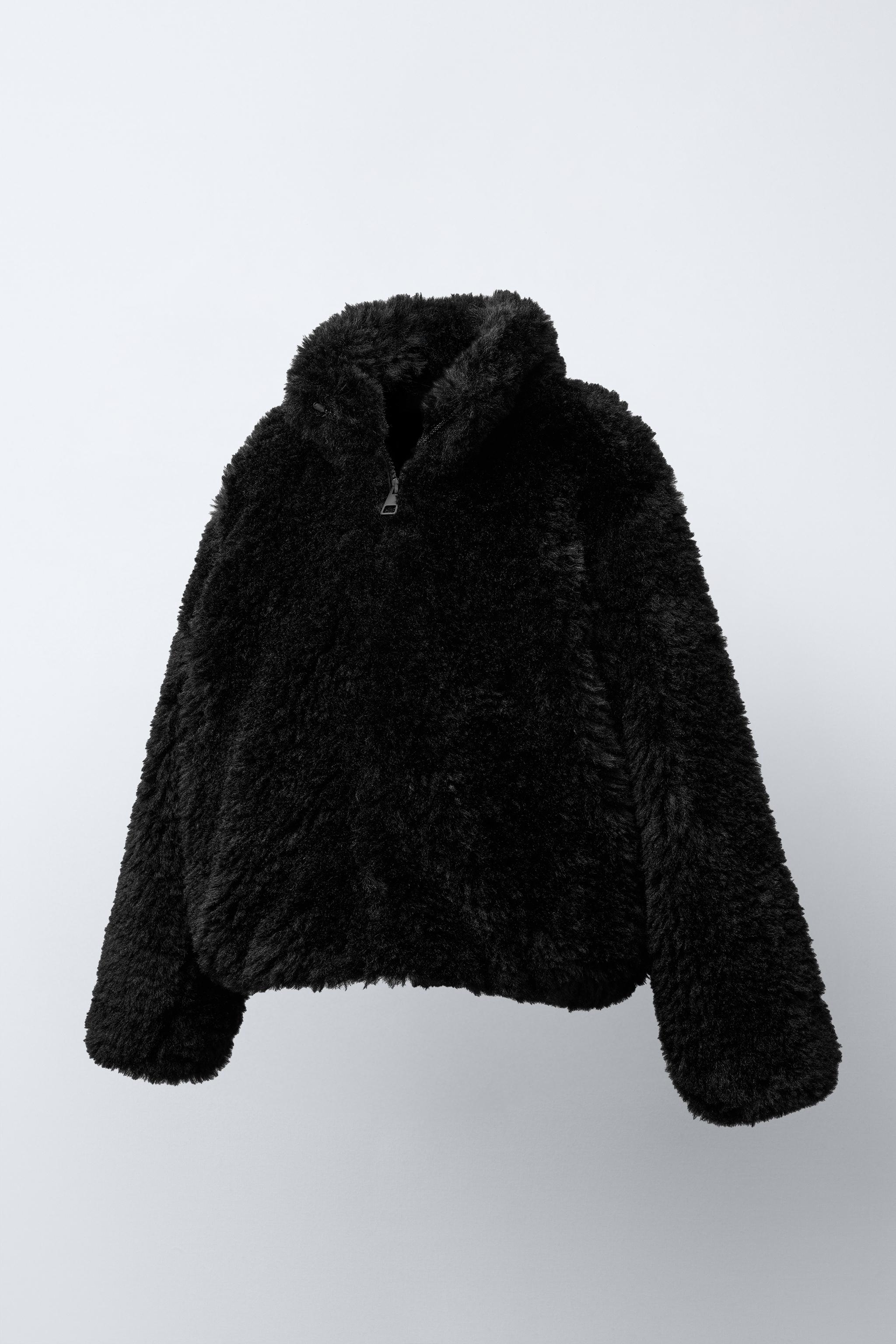 フェイクファージャケット - ブラック | ZARA Japan / 日本