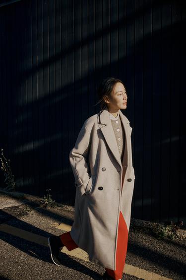 SOFT OVERSIZED COAT - Beige by Zara