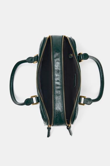 ZIP BOWLING BAG - Green by Zara - Image 4
