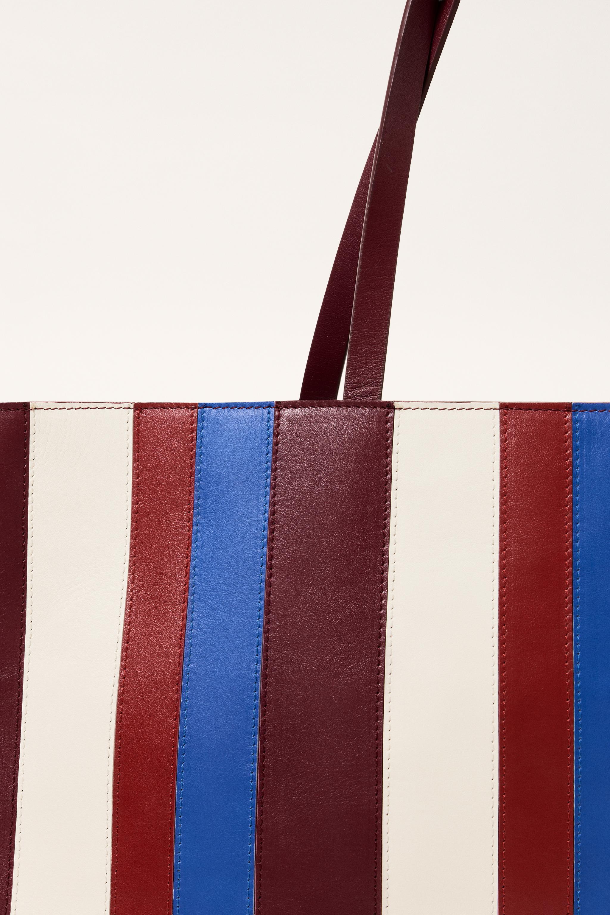 【ZARA】MAXI SHOPPER RAYAS PIEL LIMITED EDITION 6023/610/618 LEATHER STRIPE MAXI SHOPPER LIMITED EDITION - Orange | ZARA