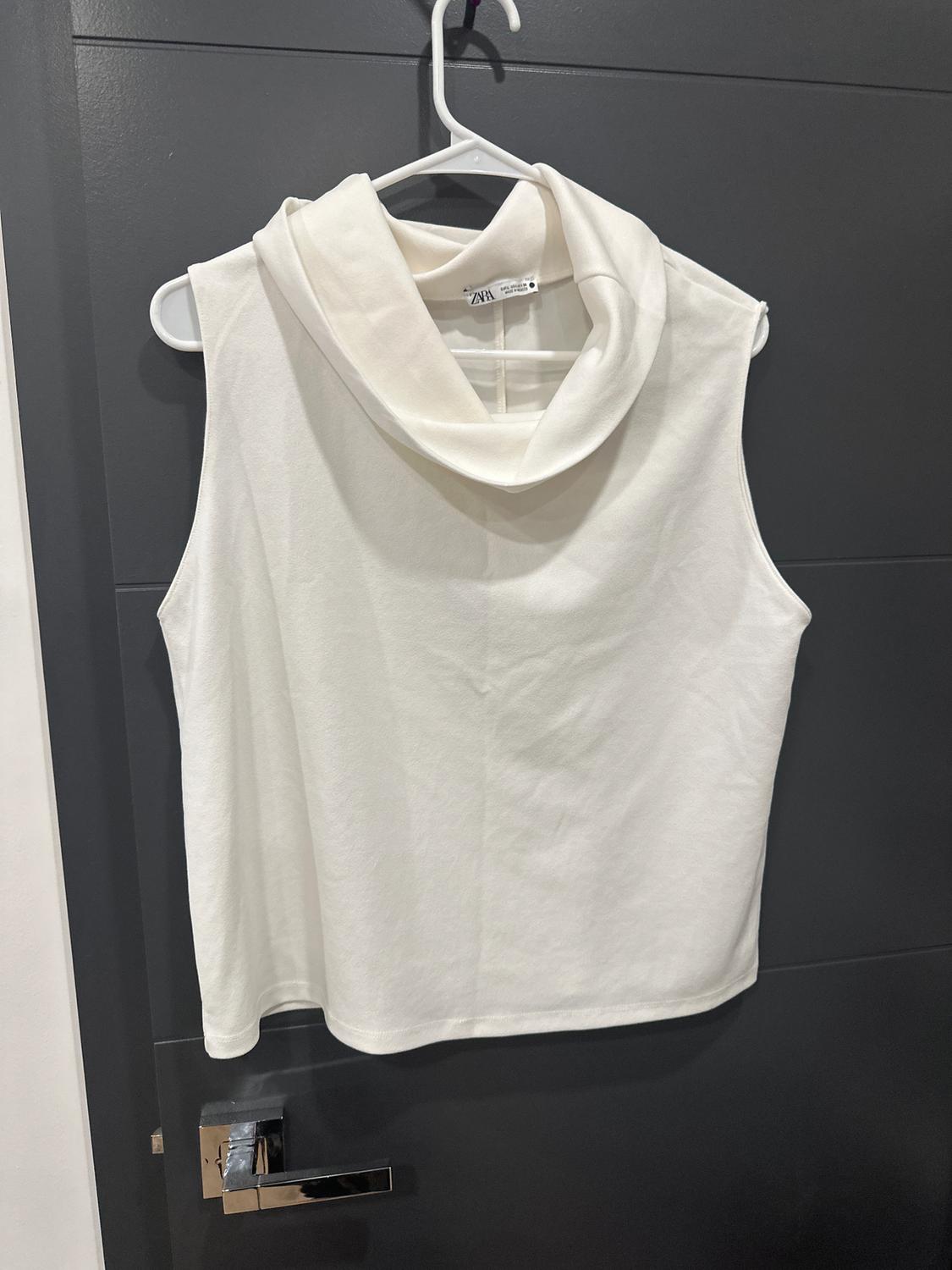 DRAPED COLLAR TOP - Image 2