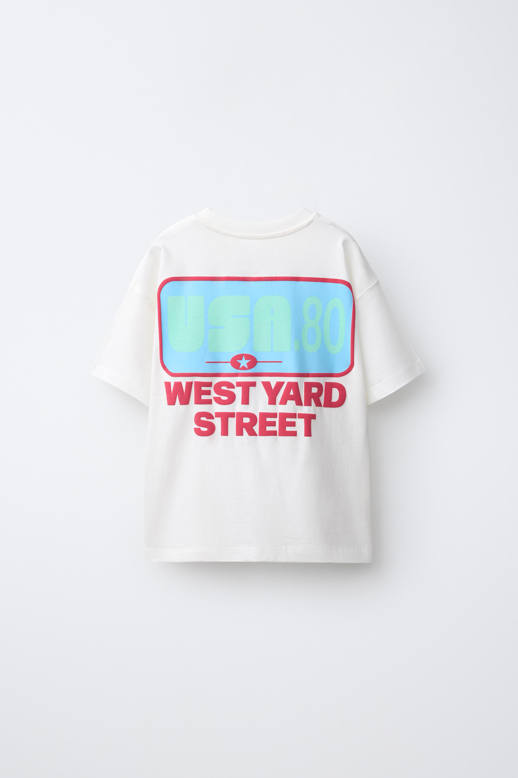 RAISED PRINT T-SHIRT — White