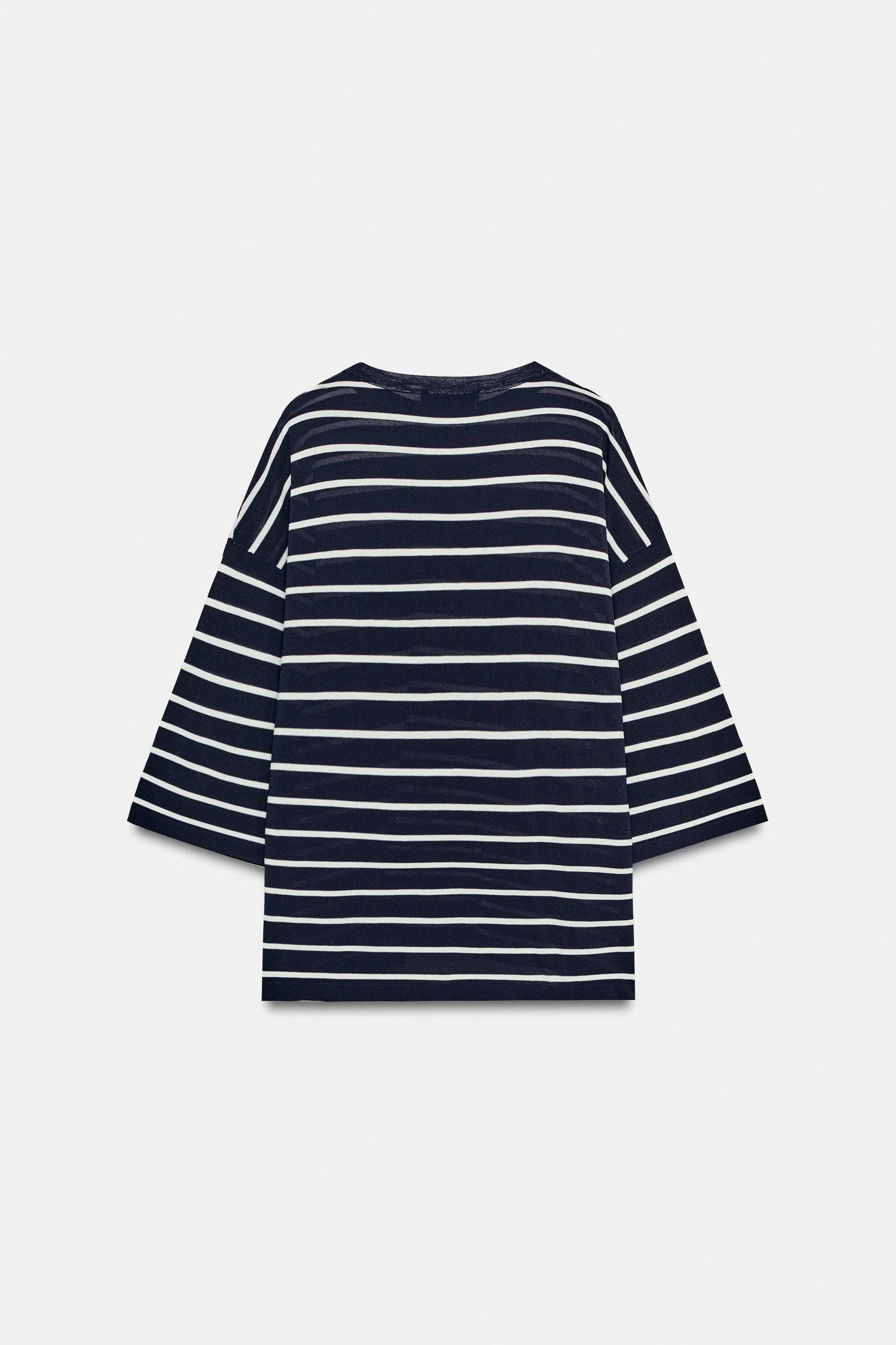 THREE-QUARTER SLEEVE KNIT TOP thumbnail 6