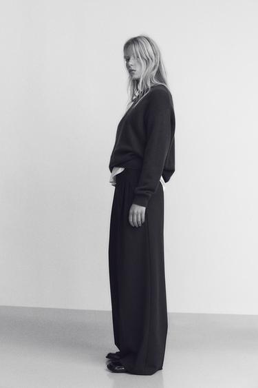 DOUBLE PLEAT TROUSERS - Chocolate brown by Zara - Image 2