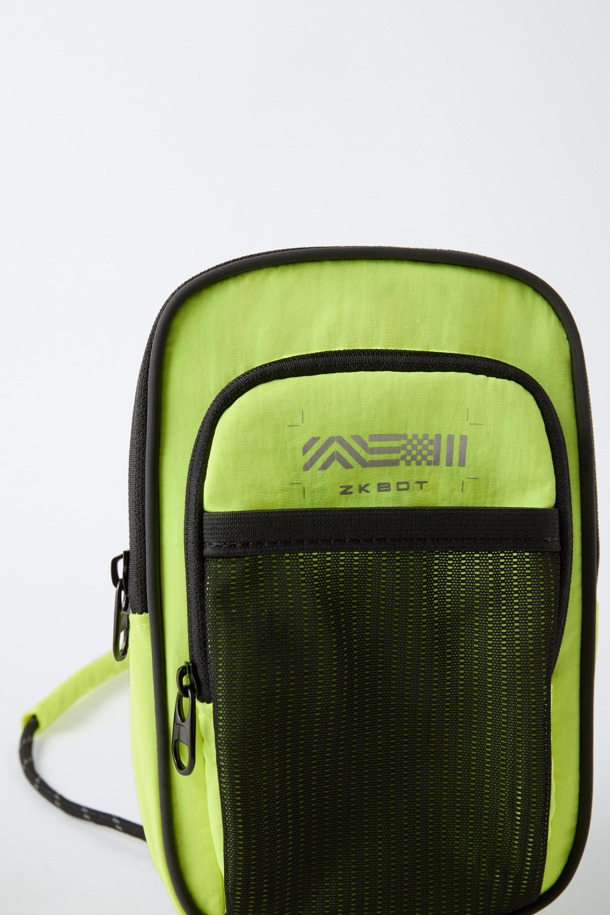 TECHNICAL CELL PHONE BAG - Neon Green | ZARA Canada